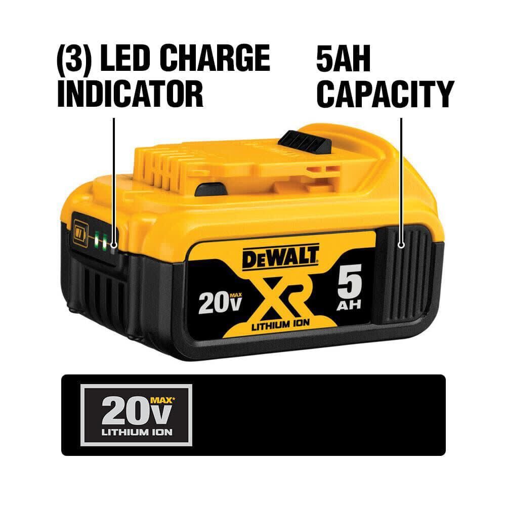 20-V Lithium-ion Battery (5 Ah) DCB205