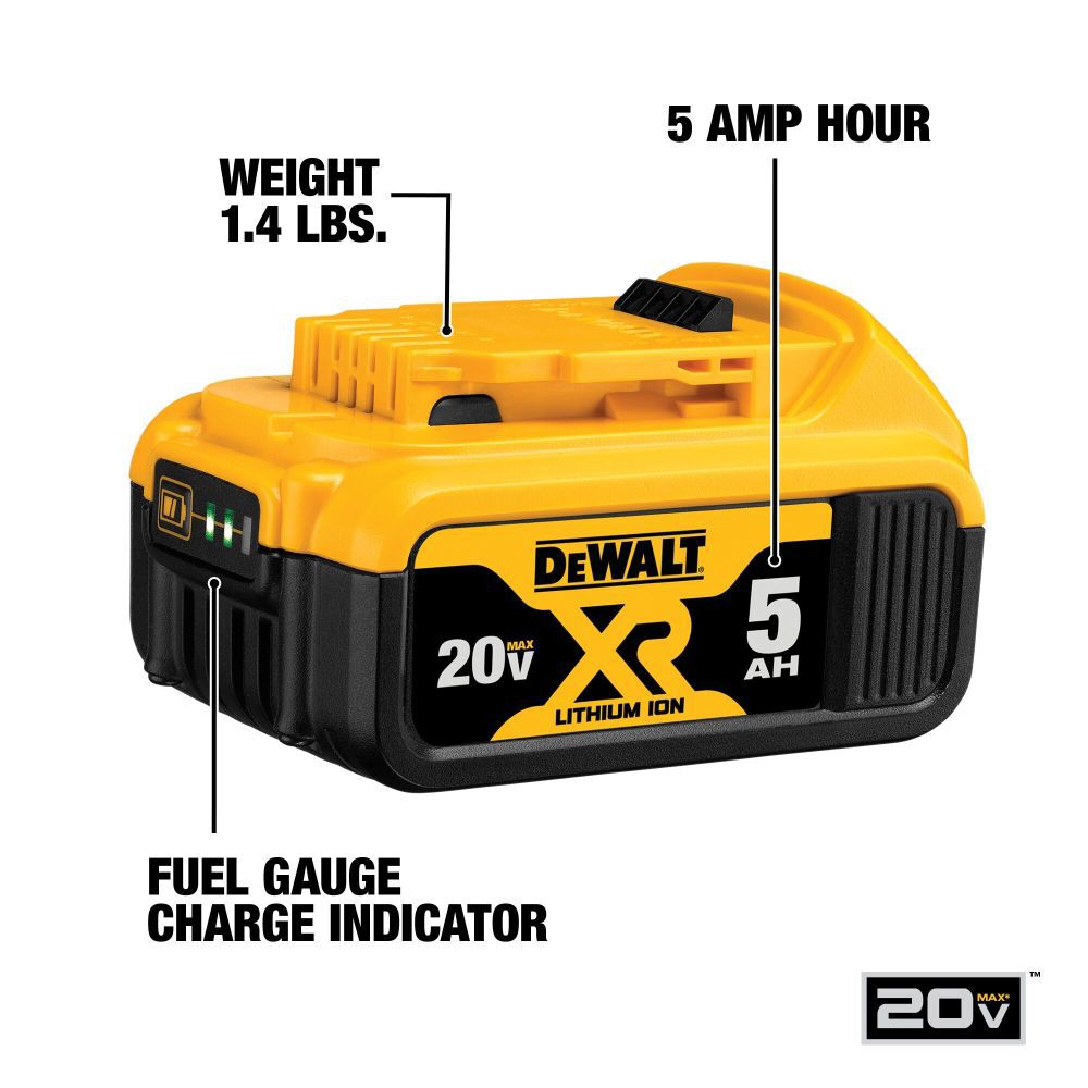 20-V Lithium-ion Battery (5 Ah) DCB205