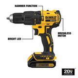 2-Tool 20-Volt Brushless Power Tool Combo Kit with Soft Case (2-Batteries and charger Included) DCKSS276C2BB