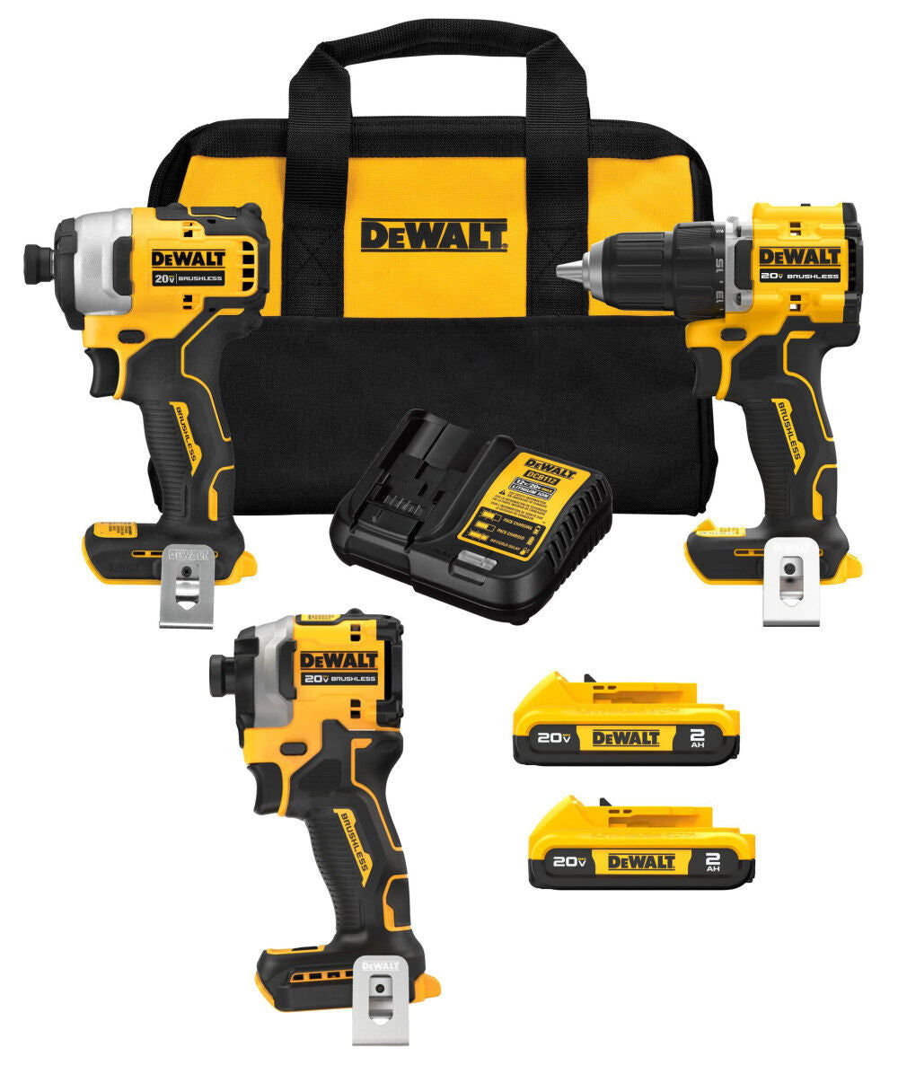 20V DEWALT ATOMIC 3-Tool Combo Kit Bundle DCK225D2-DCF850B