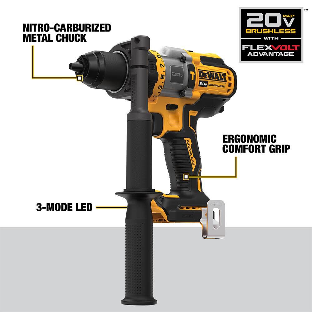 20V MAX 1/2in Hammer Drill/Driver with FLEXV ADVANTAGE (Bare Tool) DCD999B