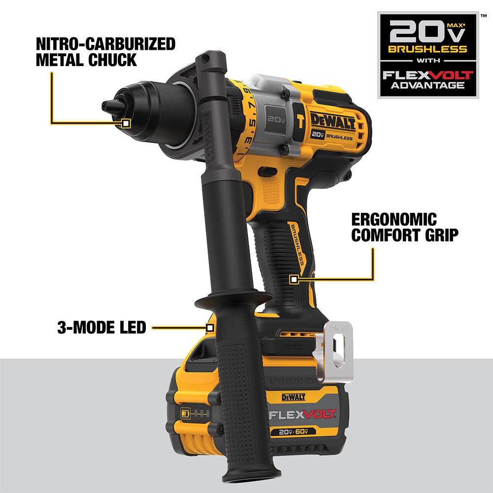 20V MAX 1/2in Hammer Drill/Driver with FLEXV ADVANTAGE Kit DCD999T1