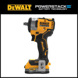 20V MAX 1/2in Impact Wrench & POWERSTACK Compact Battery DCF911E1