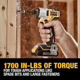 20V MAX 1/4in Impact Driver Kit Brushless Cordless DCF840C2