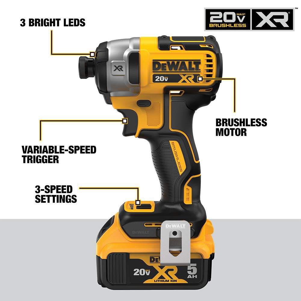 20V MAX 2 Tool Kit Including Hammer Drill/Driver with FLEXV Advantage DCK2100P2