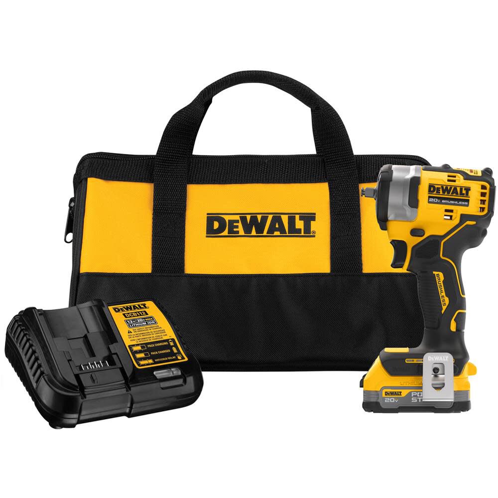 20V MAX 3/8in Impact Wrench & POWERSTACK Compact Battery DCF913E1