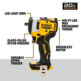 20-volt Max Variable Brushless 3/8-in square Drive Cordless Impact Wrench (Bare Tool) DCF913B