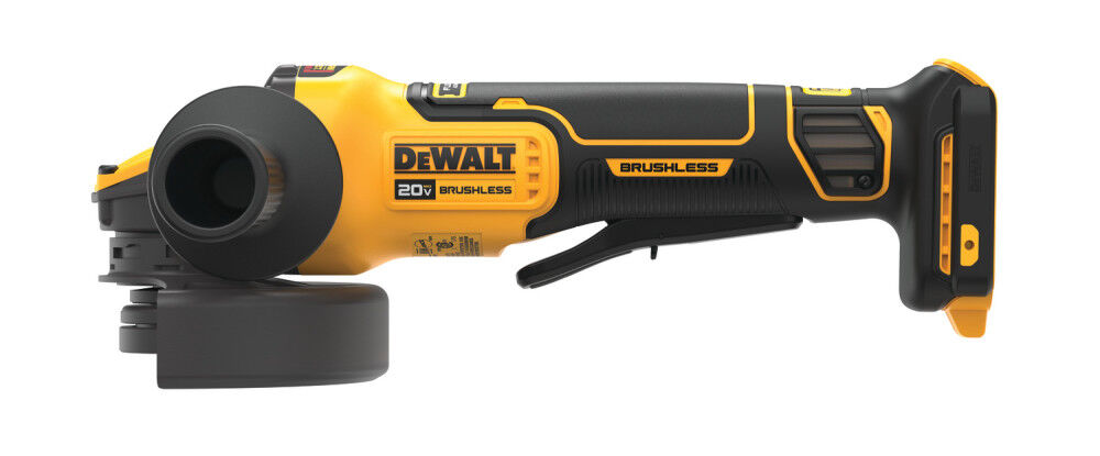 20V MAX 4-1/2 Inch - 5 Inch Cordless Paddle Switch Angle Grinder & FLEXVOLT Starter Kit Bundle DCB606C-DCG416B