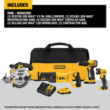 4-Tool 20-Volt Max Power Tool Combo Kit with Soft Case (2-Batteries and charger Included) DCK423D2