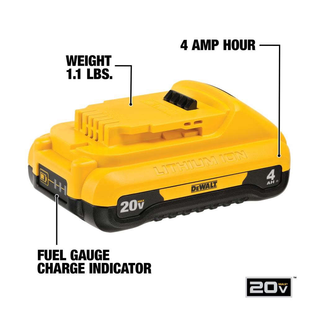 20-V 2-Pack Lithium-ion Battery (4 Ah) DCB240-2