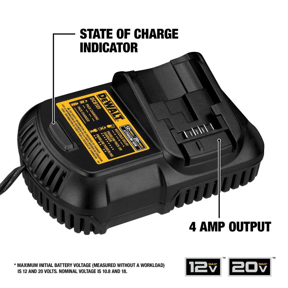 20-V Lithium-ion Battery and Charger (5 Ah) DCB205CK