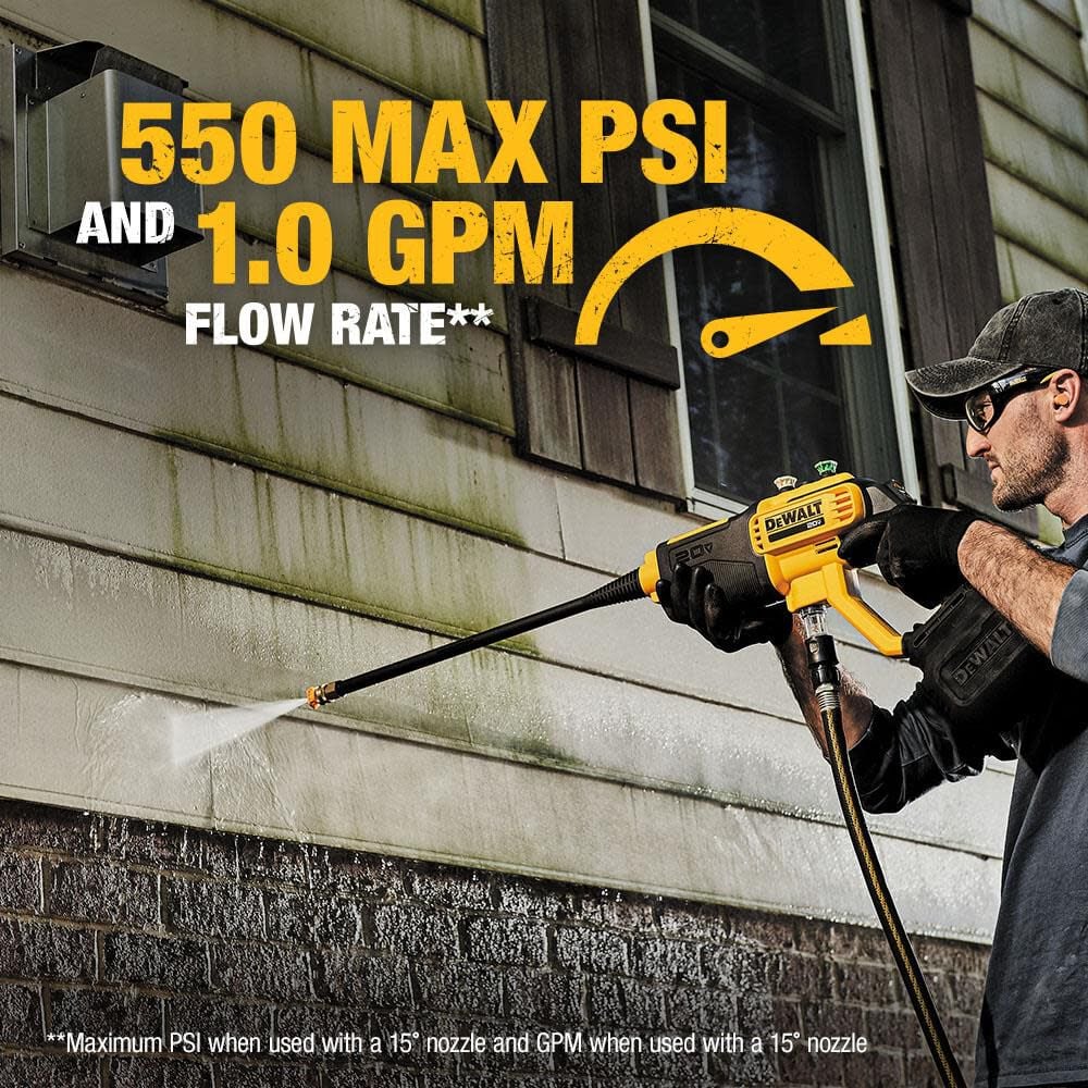 20V Max 550 PSI Power Cleaner (Bare Tool) DCPW550B