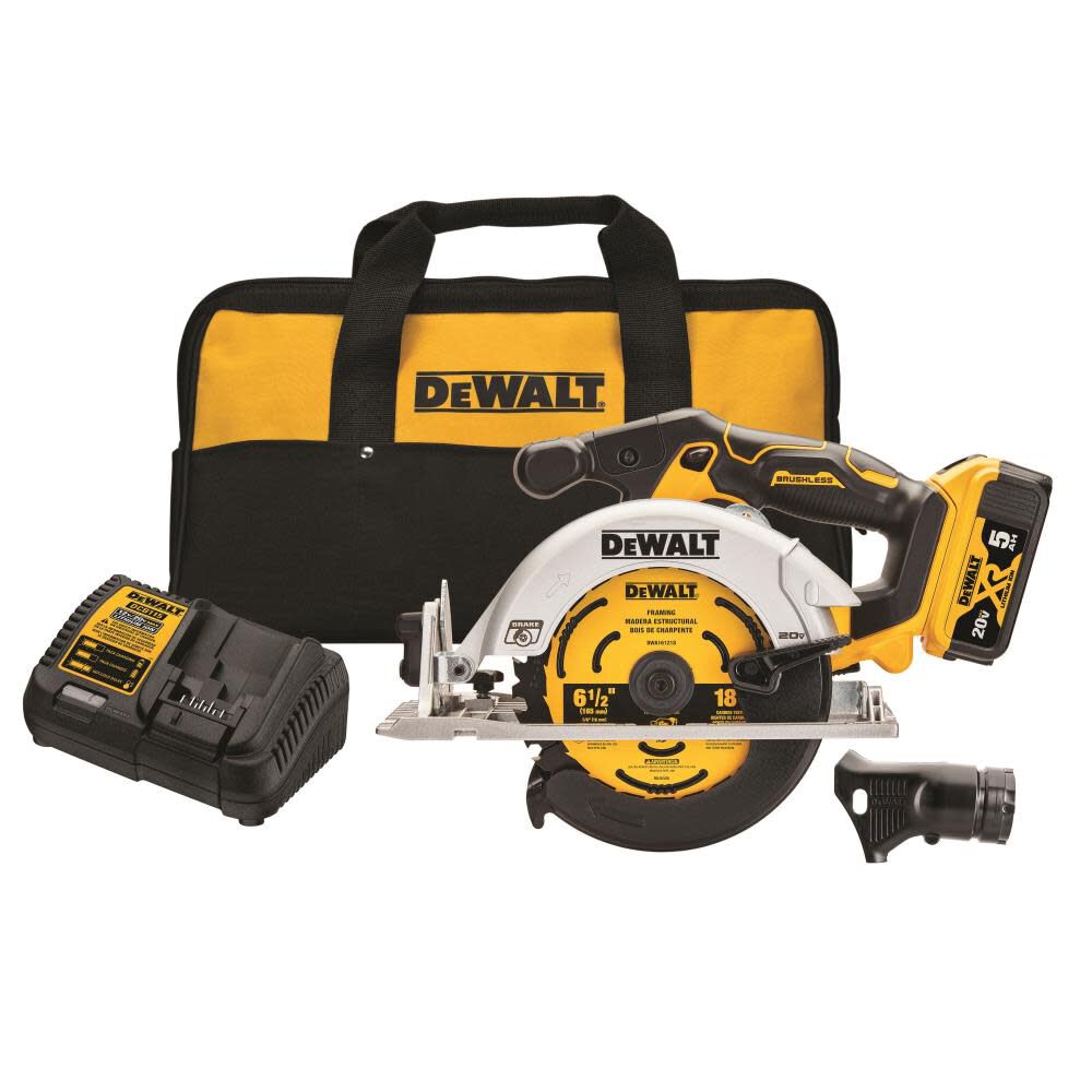 20V MAX 6-1/2 in. Brushless Cordless Circular Saw Kit DCS565P1