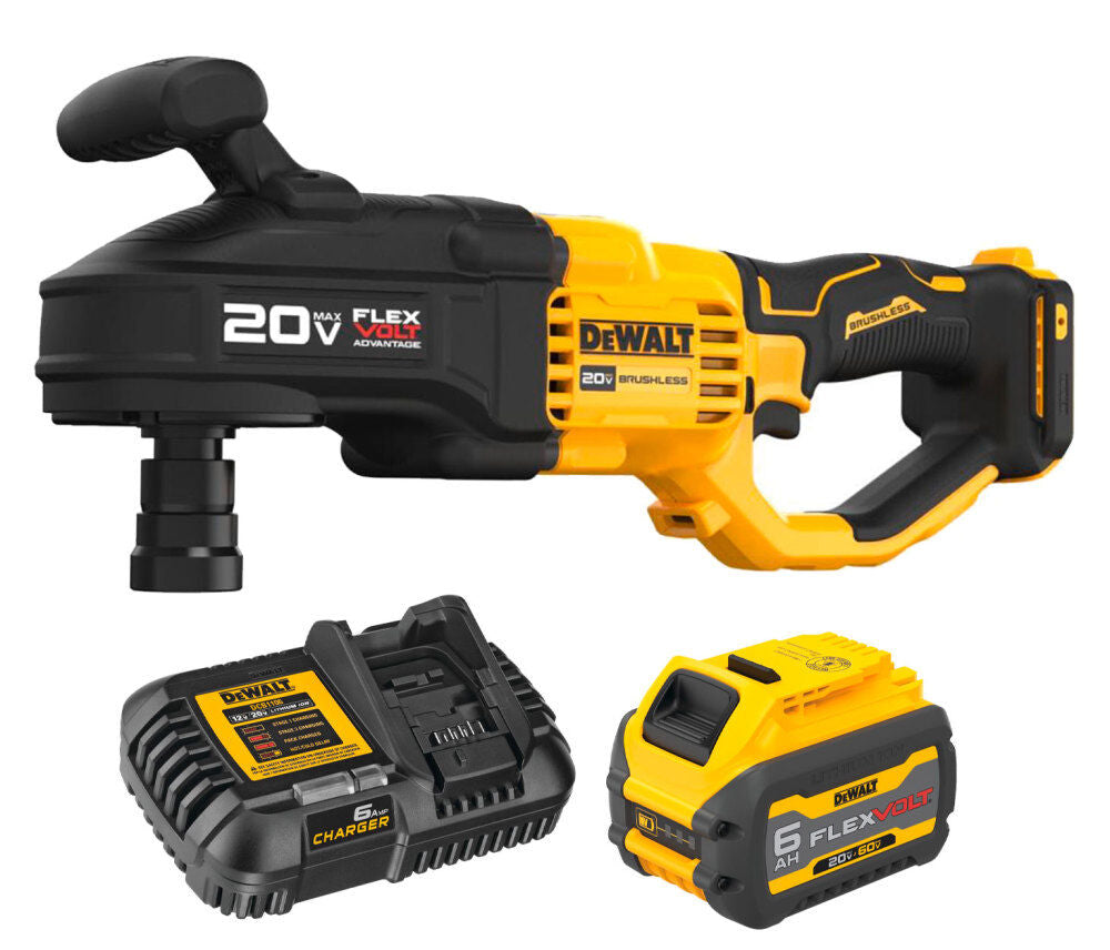 20V MAX 7/16 Inch Compact Stud and Joist Drill with FLEXVOLT Start Kit Bundle DCB606C-DCD445B