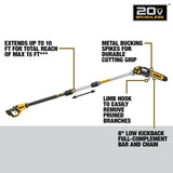 20V MAX 8in Pole Saw with Extension Kit DCPS620M1