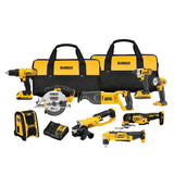 9-Tool 20-Volt Max Power Tool Combo Kit with Soft Case (2-Batteries and charger Included) DCK940D2