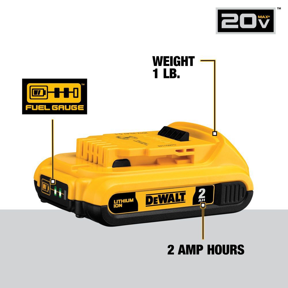 20-V 4-Pack Lithium-ion Battery (2 Ah and 4 Ah) DCB324-4