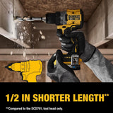 20V MAX Brushless 1/2 Inch Drill/Driver & Oscillating Multi-Tool Cordless Combo Kit Bundle DCD800P1-DCS354B