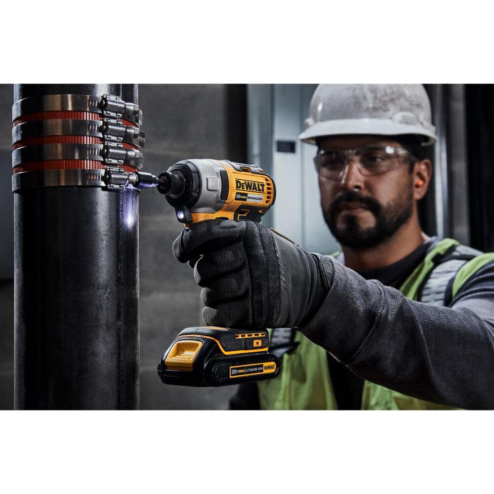 20-volt Max 1/4-in Brushless Cordless Impact Driver (2-Batteries Included, Charger Included and Soft Bag included) DCF787C2