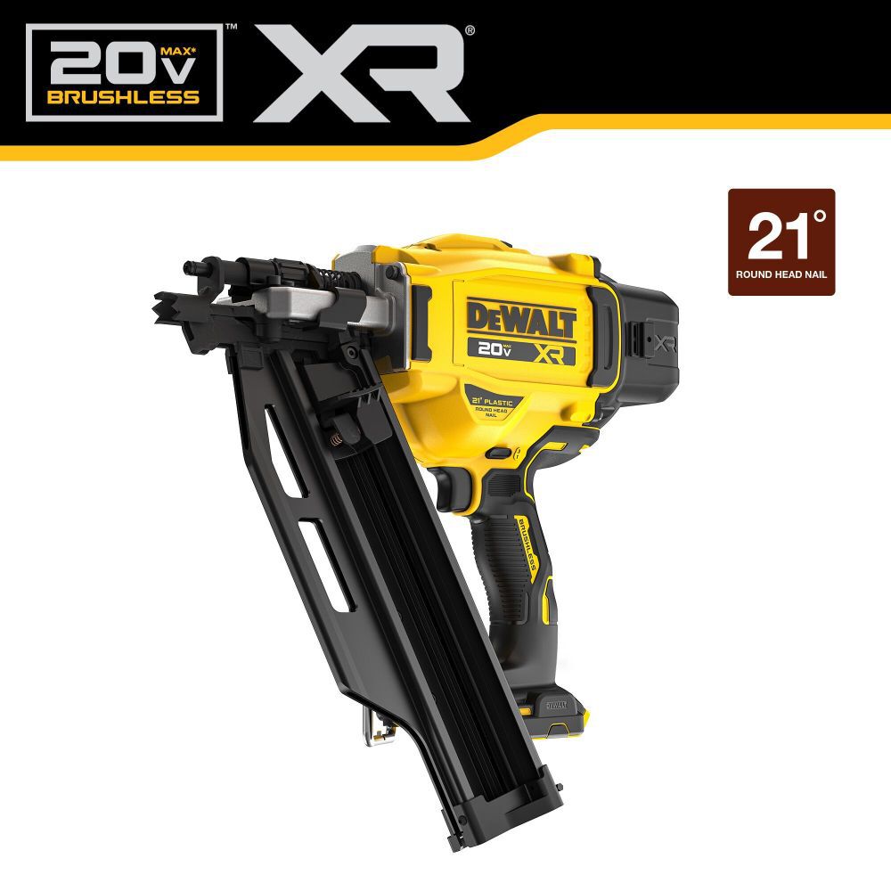 20V MAX Brushless 21 Degree Plastic Framing Nailer (Bare Tool) DCN920B