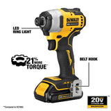 20V MAX Brushless Atomic Compact 2-Tool Combo Kit DCK278C2