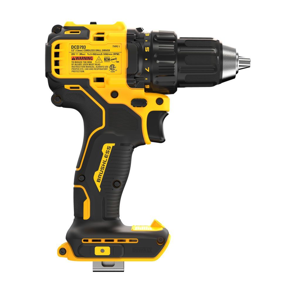 20V MAX Brushless Cordless 1/2in Drill/Driver (Bare Tool) DCD793B