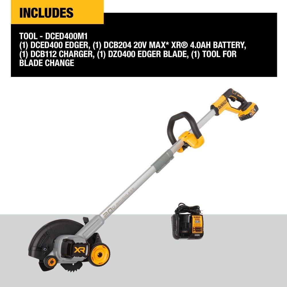 20V MAX Brushless Cordless Edger 4Ah Kit DCED400M1