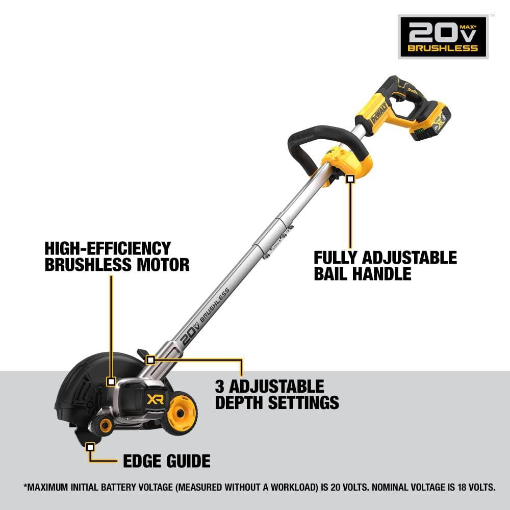 20V MAX Brushless Cordless Edger 4Ah Kit DCED400M1