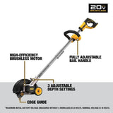 20V MAX Brushless Cordless Edger (Bare Tool) DCED400B