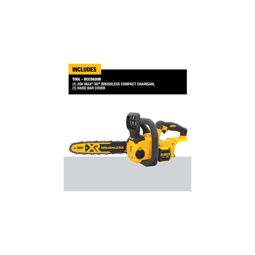 20V MAX Compact Brushless Cordless Chainsaw (Bare Tool) DCCS620B