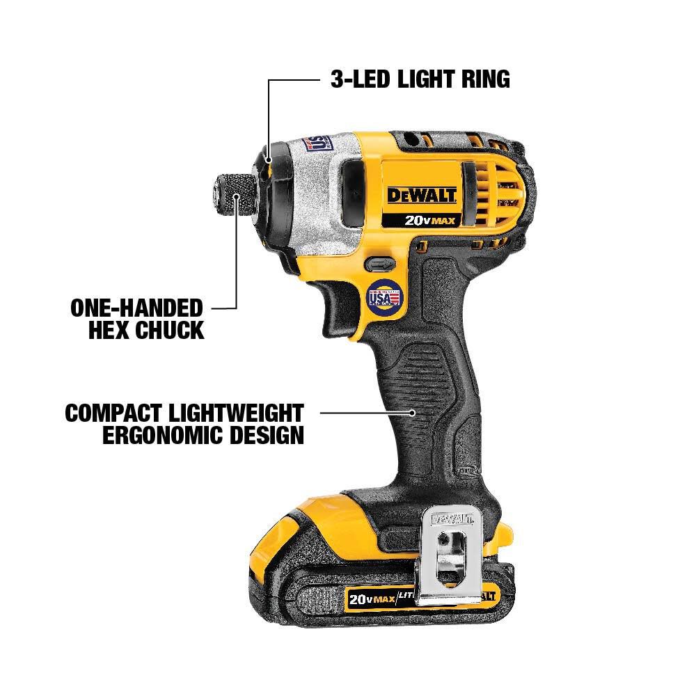 20V MAX Compact Drill/Driver / Impact Driver Combo Kit DCK280C2