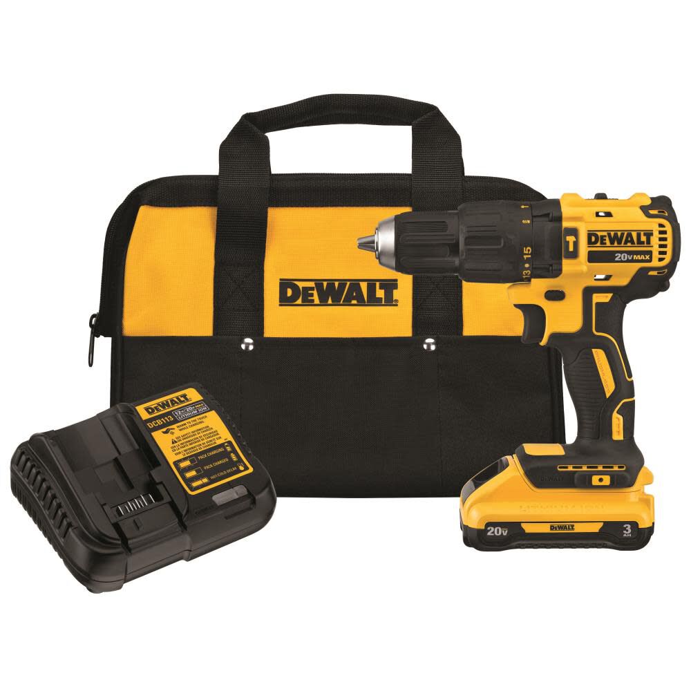 1/2-in 20-volt Max Variable Speed Brushless Cordless Hammer Drill (1-Battery Included) DCD778L1