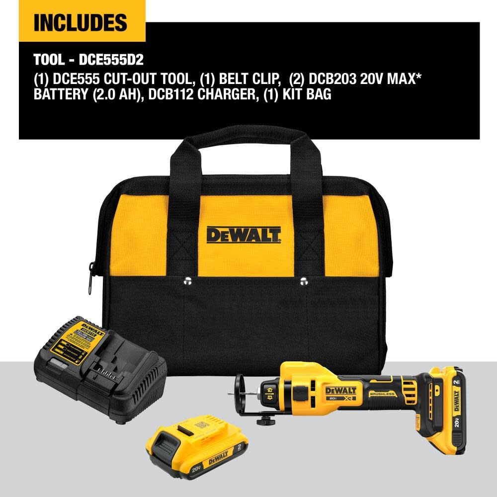 20V MAX Drywall Cut Out Tool Kit DCE555D2