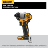 20V MAX Impact Driver 1/4in Brushless Cordless (Bare Tool) DCF840B