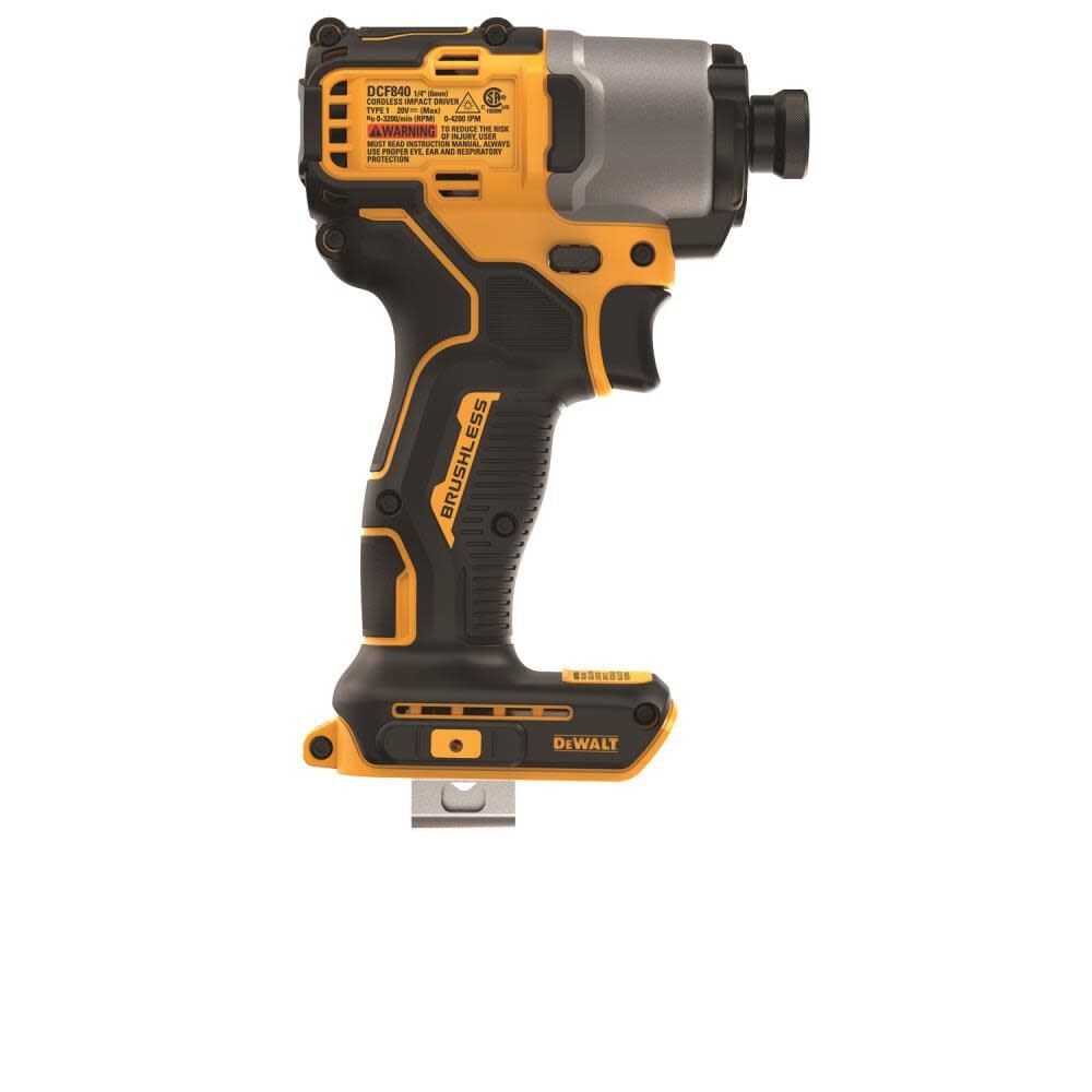 20V MAX Impact Driver 1/4in Brushless Cordless (Bare Tool) DCF840B