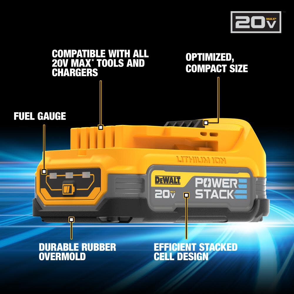 POWERSTACK 20-volt Max 1/4-in Brushless Cordless Impact Driver (1-Battery Included, Charger Included and Soft Bag included) DCF840E1