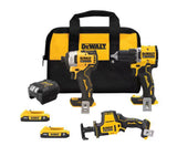 20V MAX Lithium-Ion 3-Tool Cordless Combo Kit Bundle DCK208D2-DCF809B