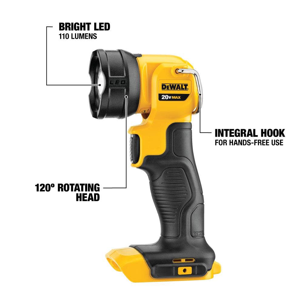 20V MAX Lithium Ion LED Work Light (Bare Tool) DCL040