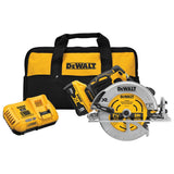 XR POWER DETECT 20-volt Max 7-1/4-in Brushless Cordless Circular Saw Kit (1-Battery & Charger Included) DCS574W1