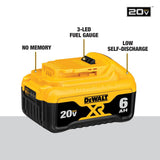 20-V 2-Pack Lithium-ion Battery (6 Ah) DCB206-2