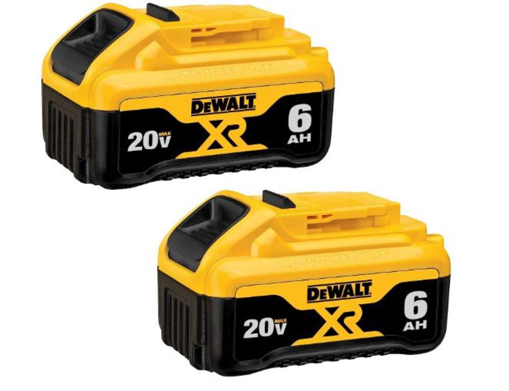 20-V 2-Pack Lithium-ion Battery (6 Ah) DCB206-2