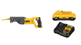 20V Max Reciprocating Saw with Compact 4Ah Battery Starter Kit Bundle DCB240C-DCS380B