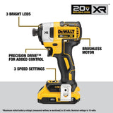 20V MAX XR 2-Tool Brushless Power Tool Combo Kit with Soft Case (2-Batteries and Charger Included) DCK248D2