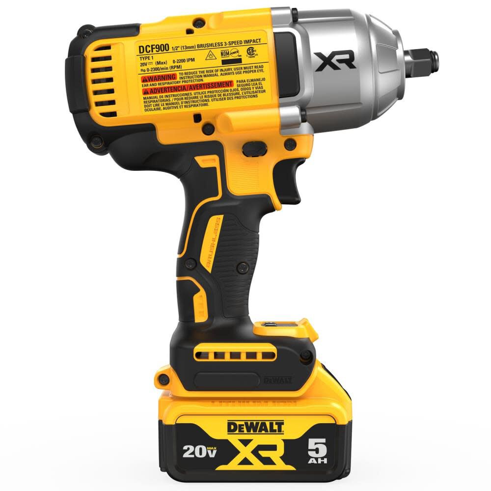 XR 20-volt Max Variable Brushless 1/2-in Drive Cordless Impact Wrench (Battery Included) DCF900P1