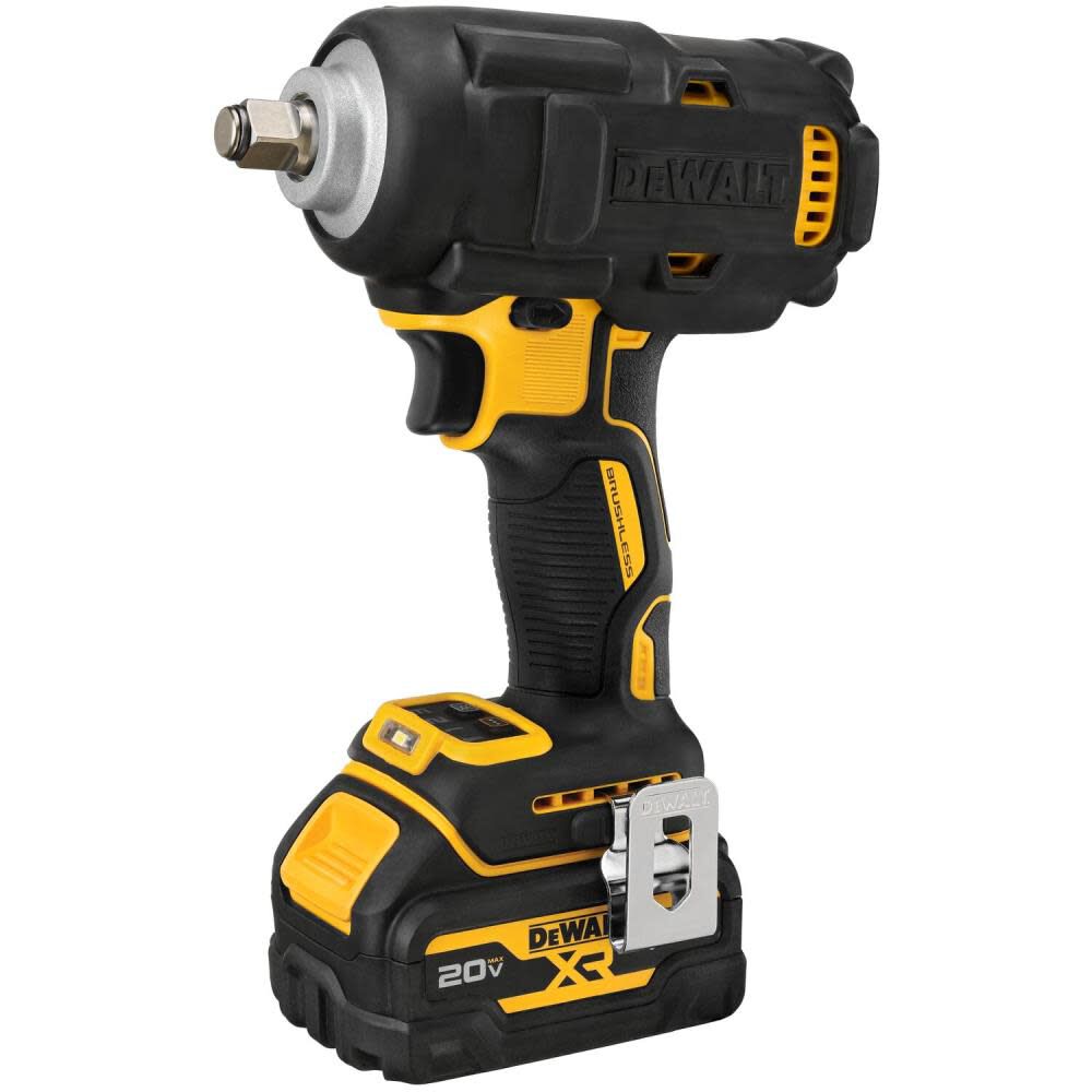 20V MAX XR 1/2in Mid Range Impact Wrench with Hog Ring Anvil & Oil Resistant Batteries Kit DCF891GP2