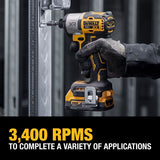 XR 20-volt Max 1/4-in Brushless Cordless Impact Driver (2-Batteries Included, Charger Included and Soft Bag included) DCF845D1E1