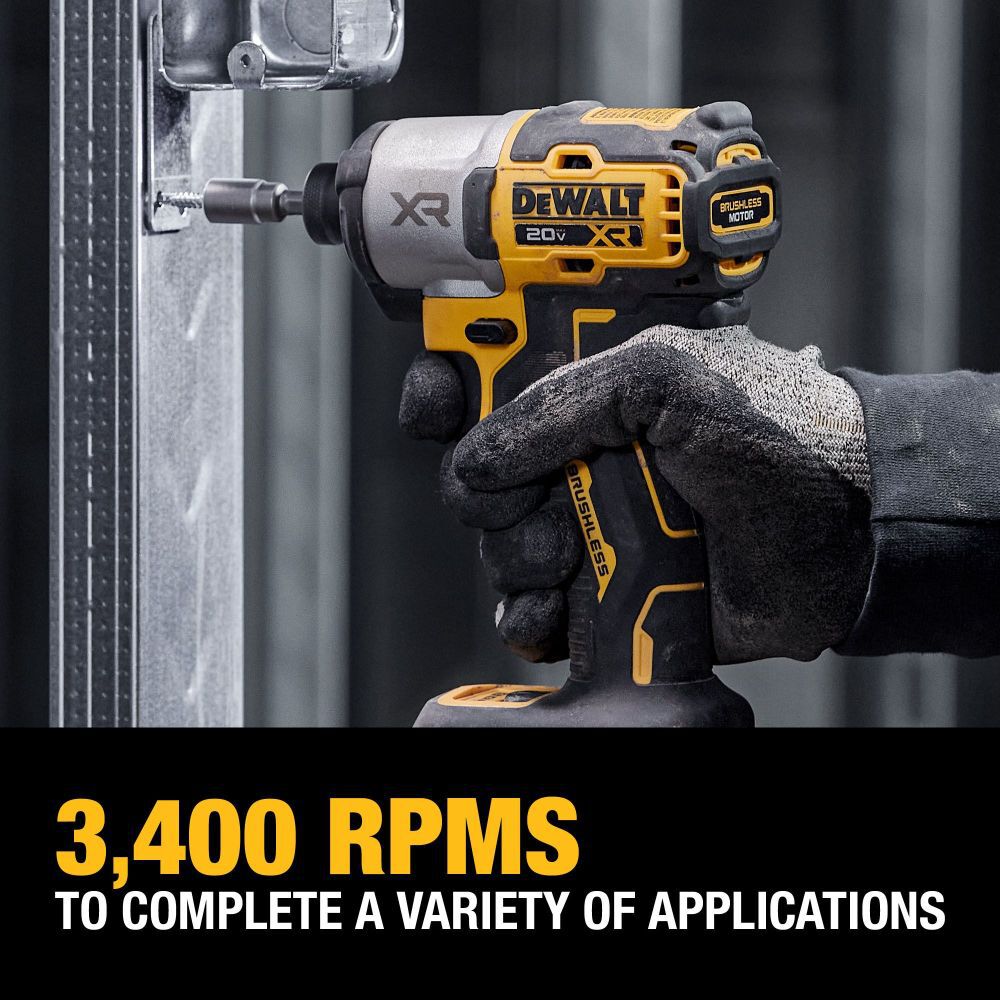 XR 20-volt Max 1/4-in Brushless Cordless Impact Driver (1-Battery Included, Charger Included and Soft Bag included) DCF845P1