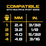 20V MAX XR 3/16 in Rivet Tool Cordless (Bare Tool) DCF403B