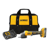 XR 4.5-in 20-volt Max Paddle Switch Brushless Cordless Angle Grinder (Charger Included and 1-Battery) DCG413H1