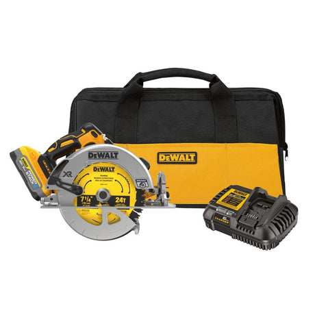 XR 20-volt Max 7-1/4-in Brushless Cordless Circular Saw Kit (1-Battery & Charger Included) DCS570H1